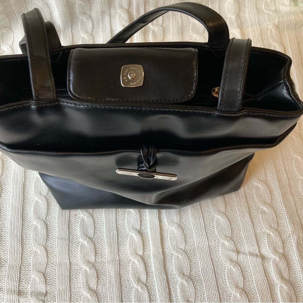 NEW Villager by Liz Claiborne Black Shoulder Purse Bag - Picture 4 of 12